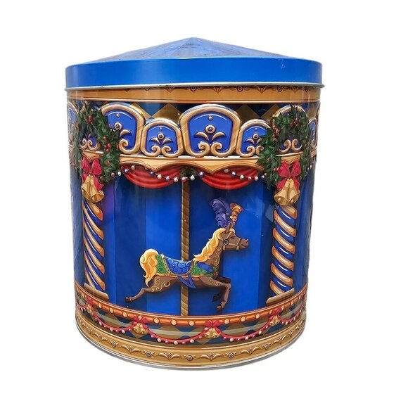 Harry London Christmas Holiday Carousel Tins - Picture 4 of 11